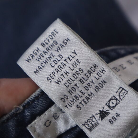 MED WASH STRETCH JEANS 10 Geoffrey Beene Sport Straight Leg Mid Rise Classic Y2K - Picture 2 of 8